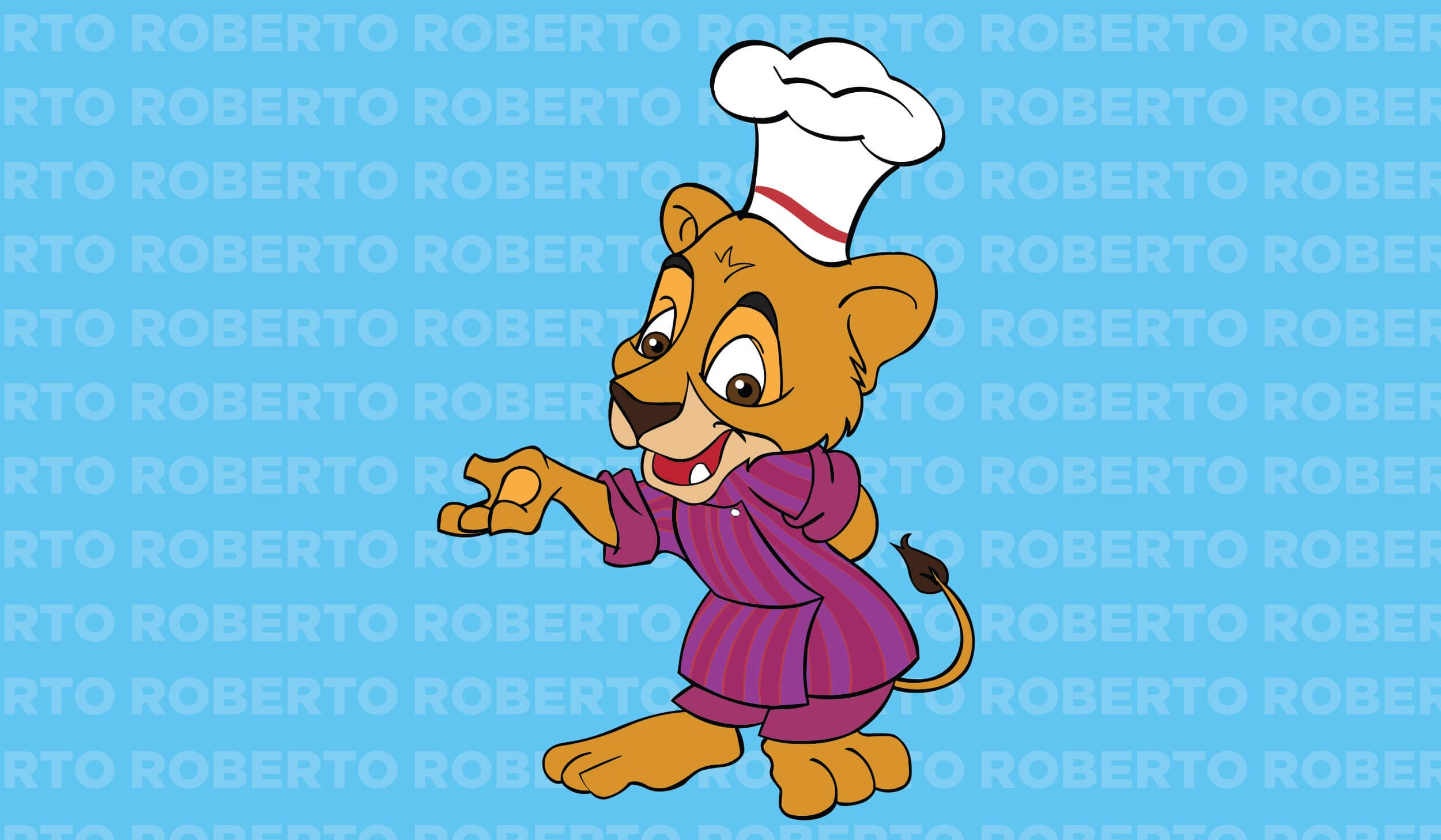 Roberto, the lion chef