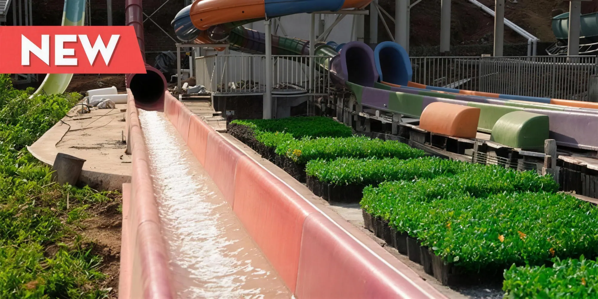 Crazy Fall water slide